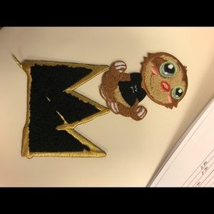 (2) Patches Sloth & Crown Embroidered/ Chenille